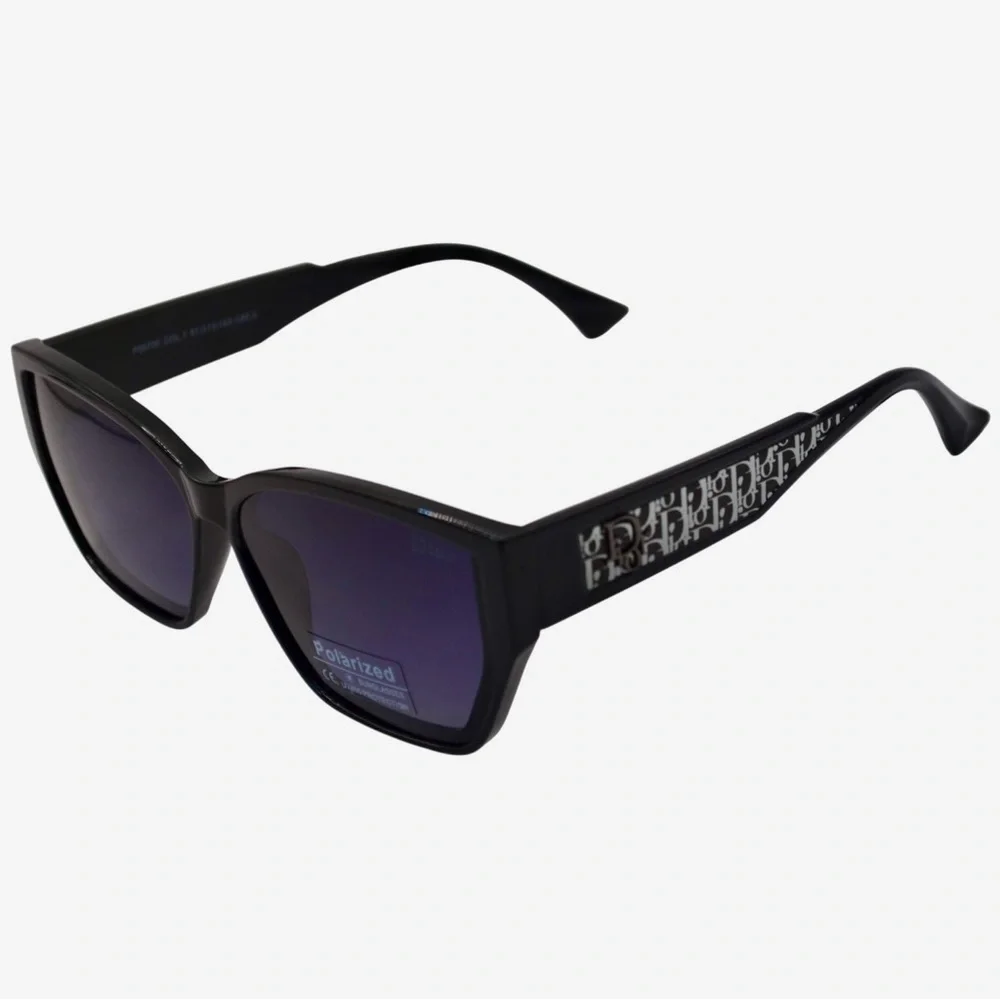 Dior Women’s Sunglasses | Black & White Temples | Gray/Purple Gradient Polarized - Picture 8 of 16
